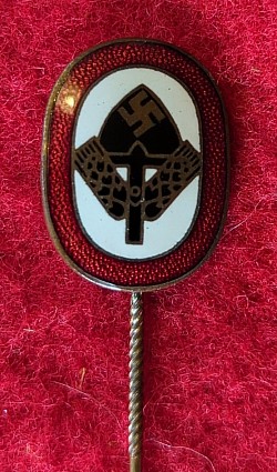 Original Nazi RAD Enameled Stickpin by F.W. Assmann & Söhne...$25 SOLD