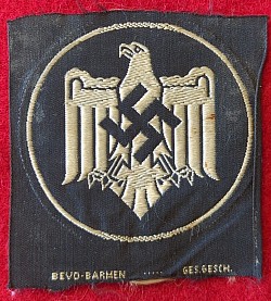 Original Nazi NSRL/DRL Silver Sports Badge in Cloth. Removed from Scrapbook...$25 SOLD