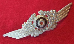 Original Nazi Luftwaffe Peaked Visor Hat Cockade with Prongs...SOLD