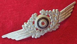 Original Nazi Luftwaffe Peaked Visor Hat Cockade with Prongs...SOLD