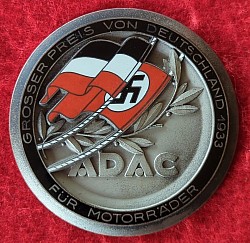 Nazi 1933 ADAC Motorcycle Rally Award Plaque...$270 SOLD