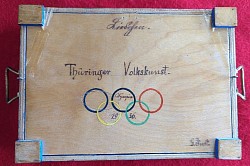 Original 1936 Berlin Olympics Ornate Hand-Painted 