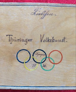 Original 1936 Berlin Olympics Ornate Hand-Painted 