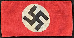 Nazi Swastika Armband with Sewn Ends...$95 SOLD