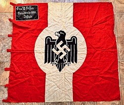 Nazi Municipality Banner for the NSRL with Corner Patch...$625 SOLD