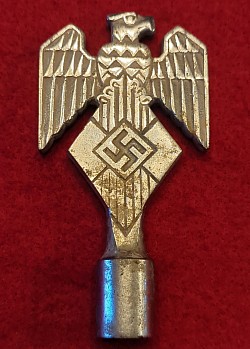 Original Nazi Hitler Youth Vehicle Fender or Hood Pole Ornament